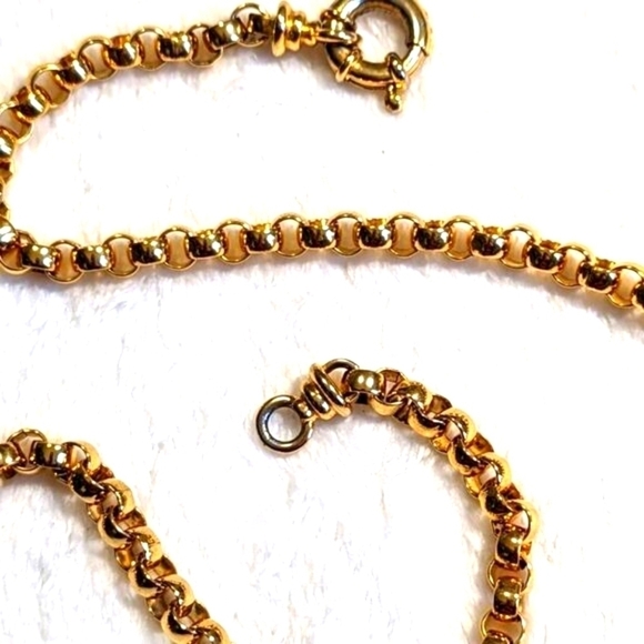 Vintage Joan Rivers Goldtone Interlocking 32" Chain Necklace - Picture 6 of 8